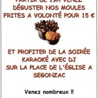 Affiche soirée moules frites 2014