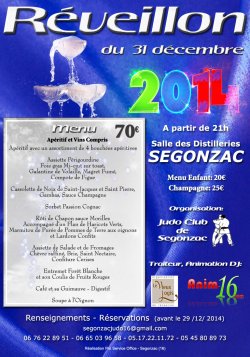 Réveillon 31 décembre Segonzac